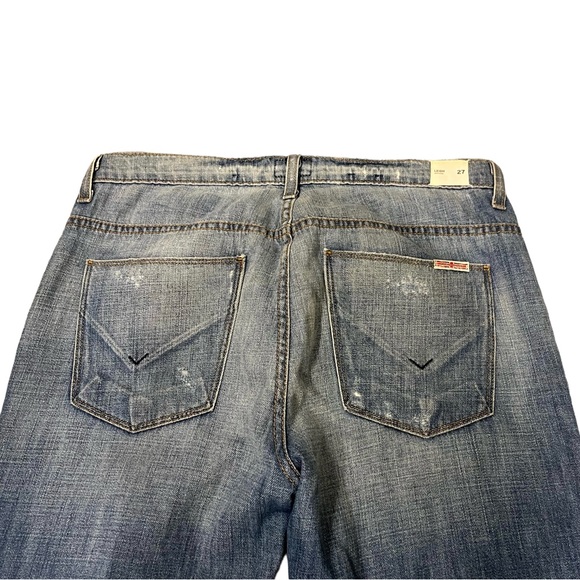 Hudson Leigh Boyfriend Distressed Ankle Length Denim Jeans Sz 27 - Picture 6 of 12